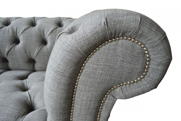 Chesterfield Couch 3 miejsce do siedzenia Podkładka Siedziba Włókienniczy Materiał Couches Sofa Nowość