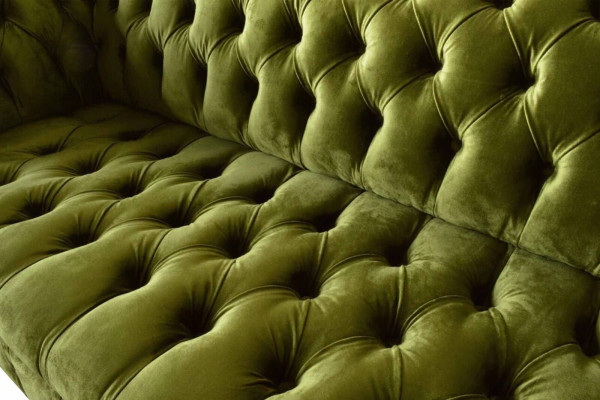 Design Chesterfield Sofa 3 miejsce do siedzenia Green Couch Podkładka Sofy Living Room