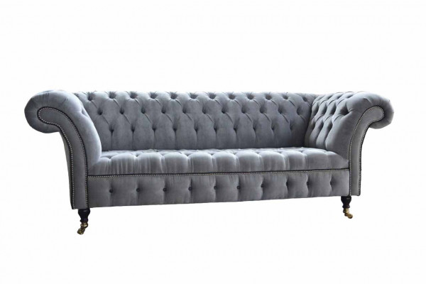 Chesterfield 3 miejsce do siedzenia Kanapa Siedziba Włókienniczy Materiał Kanapy Sofy Sofa Podkładka