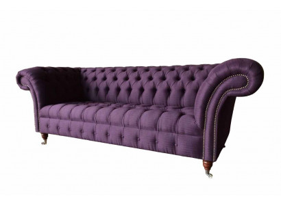 Chesterfield 3 miejsce do siedzenia Sofa Sofa materiałowa Sofa Podkładka Siedziba Sofy 3-osobowe Nowe