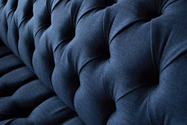 Sofa Trzyosobowa Luksusowa Chesterfield 3 miejsce do siedzenia Kanapy Niebieskie Sofy Nowa Kanapa