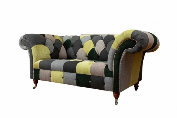 Chesterfield Couch Podkładka 2 miejsce do siedzenia Design Włókienniczy Sofas Couches Lounge