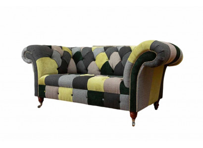 Chesterfield Couch Podkładka 2 miejsce do siedzenia Design Włókienniczy Sofas Couches Lounge