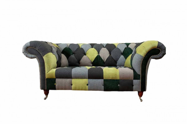 Chesterfield Couch Podkładka 2 miejsce do siedzenia Design Włókienniczy Sofas Couches Lounge