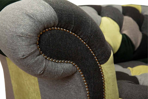 Chesterfield Couch Podkładka 2 miejsce do siedzenia Design Włókienniczy Sofas Couches Lounge