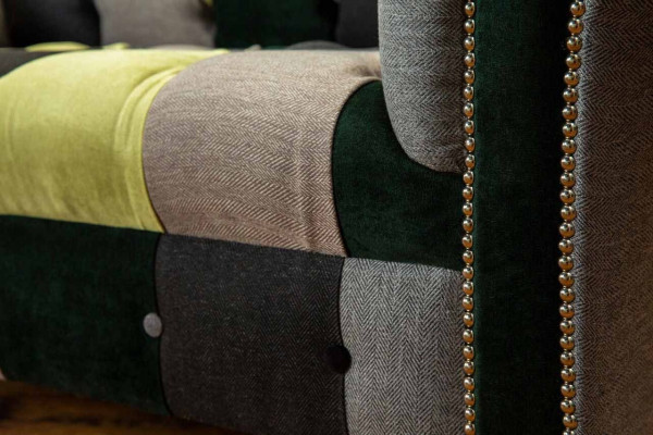 Chesterfield Couch Podkładka 2 miejsce do siedzenia Design Włókienniczy Sofas Couches Lounge