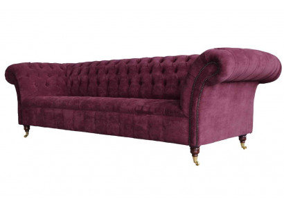 Chesterfield Design Couch Podkładka Włókienniczy Sofa Couches 3er miejsce do siedzenia Nowe