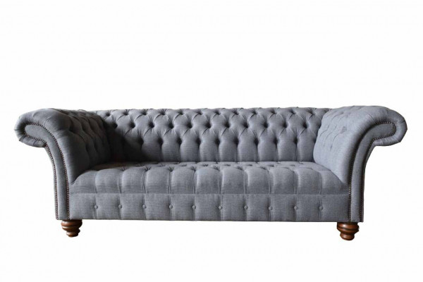 Chesterfield 3 miejsce do siedzenia Kanapa Podkładka Siedziba Włókienniczy Materiał Kanapy Sofa Nowość
