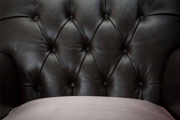 Fotel Design Sofa Relaks Lounge Brązowa Podkładka Luksusowa Chesterfield Nowa