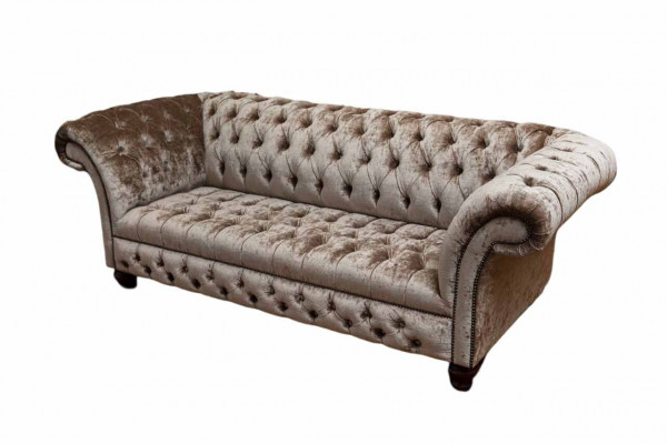 Chesterfield Sofa 3 Siedziba Podkładka Design Kanapy Sofy Nowoczesne Trzyosobowe