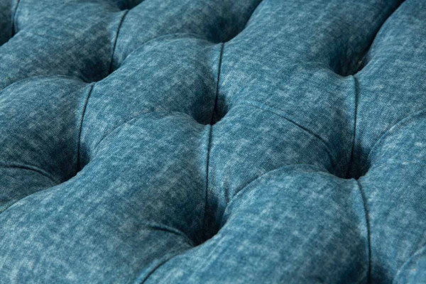 Niebieska trzyosobowa kanapa Aksamit kanapy do salonu sofa meble do siedzenia sofa Chesterfield
