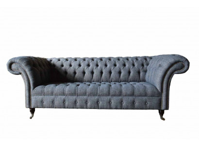 Sofa Trzyosobowa Podkładka Design Sofa Chesterfield Szare Sofy Pokój Meble