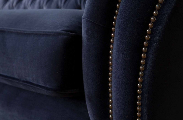 Kanapa Trzyosobowa Chesterfield Podkładka Design Sofa 3-osobowa Siedziba Sofy Meble