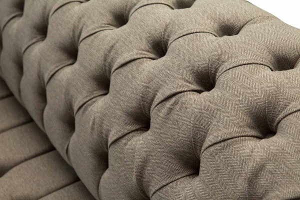 Sofa Chesterfield w stylu angielskim beżowym w stylu klasycznym 3 Siedziba Podkładka 230cm