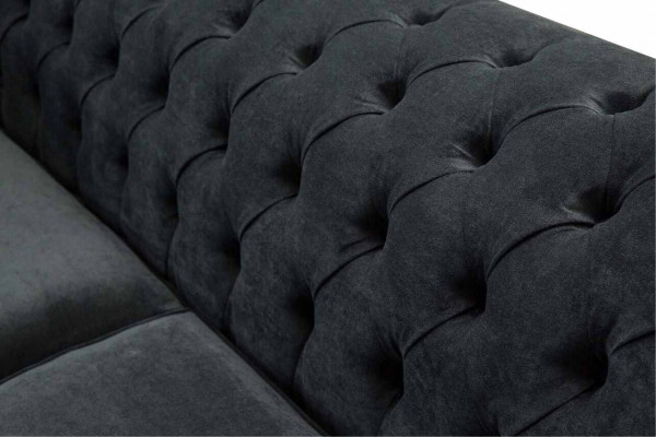 Chesterfield Różowa Nowa Trzyosobowa Kanapa Materiałowa Podkładka Sofa Nowość