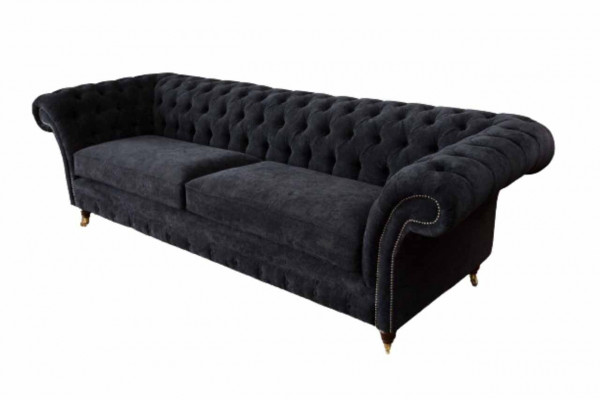 Sofa trzyosobowa Podkładka Czarny Sofa 3 Siedziba Sofy Pokój Meble Design