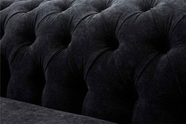 Sofa trzyosobowa Podkładka Czarny Sofa 3 Siedziba Sofy Pokój Meble Design
