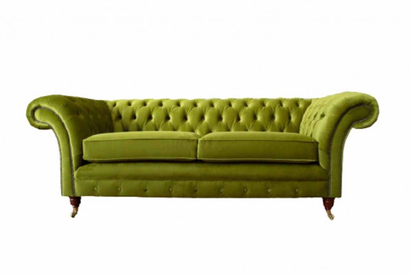 Sofa 3 miejsce do siedzenia Material Design Couch Podkładka Sofy Włókienniczy Modern Chesterfield