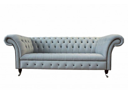 Sofa 3 miejsce do siedzenia Luksusowe skórzane sofy Chesterfield Luksusowa designerska kanapa Nowość