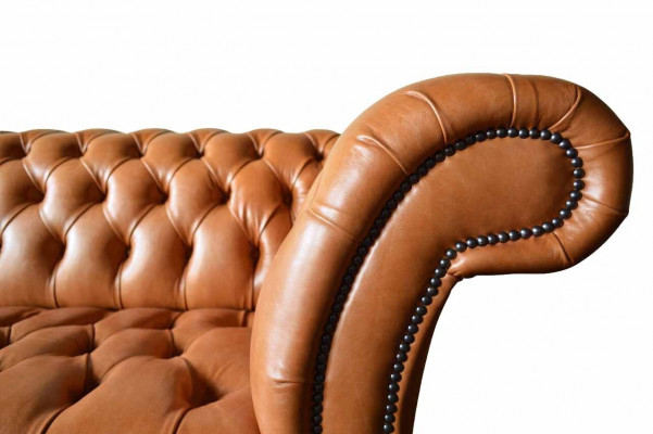 Sofa 3 miejsce do siedzenia Siedziba Nowoczesne Sofy Chesterfield Kanapy Podkładka Brązowa Nowość
