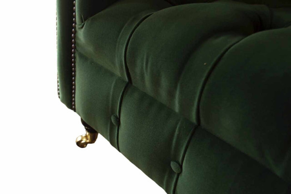 Design Sofa 3 miejsce do siedzenia Sofa Podkładka Chesterfield Living Room Włókienniczy Kanapy