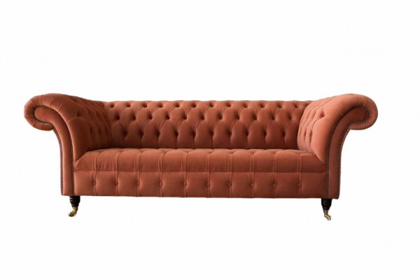 Luksusowa Kanapa Chesterfield 3 miejsce do siedzenia Podkładka Włókienniczy Kanapy Materiał Sofa Nowość