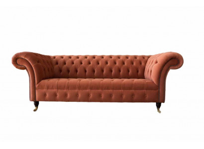 Luksusowa Kanapa Chesterfield 3 miejsce do siedzenia Podkładka Włókienniczy Kanapy Materiał Sofa Nowość