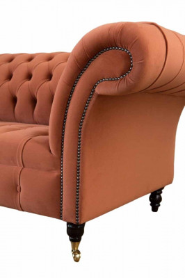 Luksusowa Kanapa Chesterfield 3 miejsce do siedzenia Podkładka Włókienniczy Kanapy Materiał Sofa Nowość