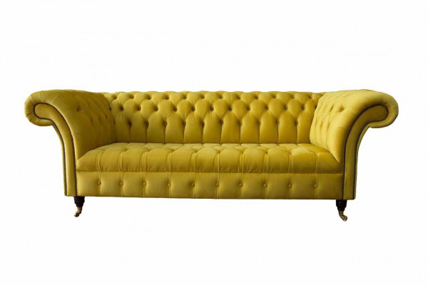 Chesterfield 3 miejsce do siedzenia Podkładka Couch Style Couches Włókienniczy Materiał Sofa Nowość