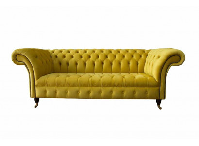 Chesterfield 3 miejsce do siedzenia Podkładka Couch Style Couches Włókienniczy Materiał Sofa Nowość
