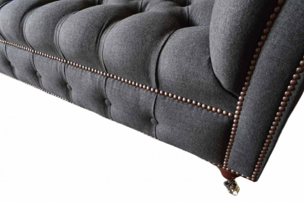 Sofa trzyosobowa Chesterfield 3 miejsce do siedzenia Sofa Podkładka Kanapy Design Włókienniczy