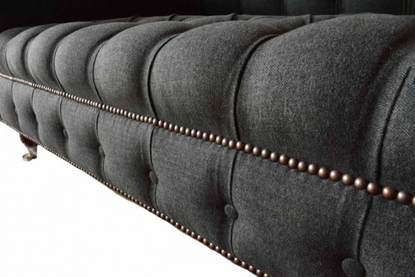 Sofa trzyosobowa Chesterfield 3 miejsce do siedzenia Sofa Podkładka Kanapy Design Włókienniczy