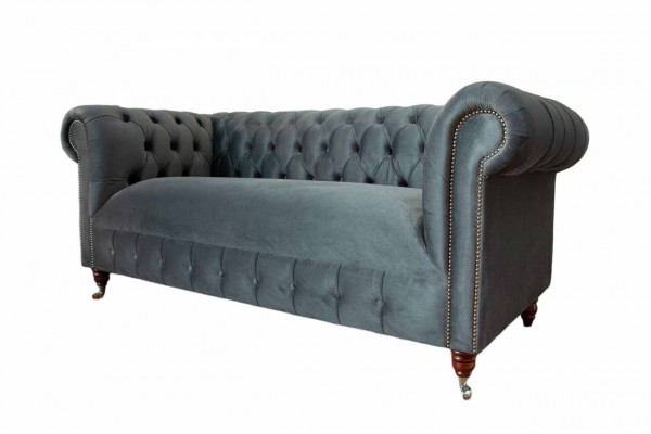 Chesterfield Włókienniczy Sofa 3 miejsce do siedzenia Trzyosobowa Luxury Meble Design Lounge