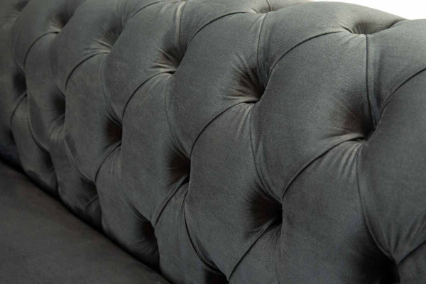 Chesterfield Włókienniczy Sofa 3 miejsce do siedzenia Trzyosobowa Luxury Meble Design Lounge