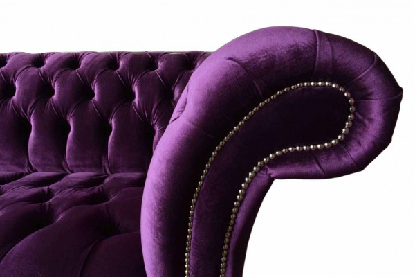 Chesterfield 3 miejsce do siedzenia Design Sofa Podkładka Siedziba Materiał Luksusowe Kanapy Nowe