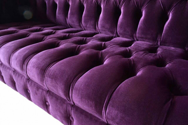 Chesterfield 3 miejsce do siedzenia Design Sofa Podkładka Siedziba Materiał Luksusowe Kanapy Nowe