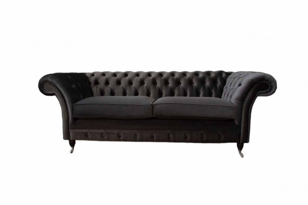 Sofa 3 miejsce do siedzenia Salon Luksusowa Podkładka Designerskie Meble Chesterfield Nowość