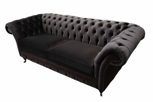 Sofa 3 miejsce do siedzenia Salon Luksusowa Podkładka Designerskie Meble Chesterfield Nowość