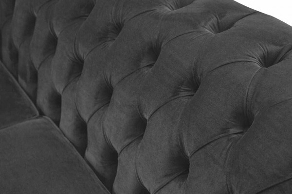 Sofa 3 miejsce do siedzenia Luksusowy Włókienniczy Chesterfield Couch Sofy Podkładka Design Meble