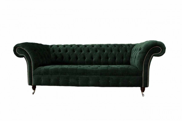Luksusowa trzyosobowa zielona sofa 3 miejsce do siedzenia Siedziba Design Meble Couches