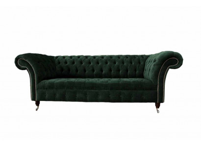 Luksusowa trzyosobowa zielona sofa 3 miejsce do siedzenia Siedziba Design Meble Couches