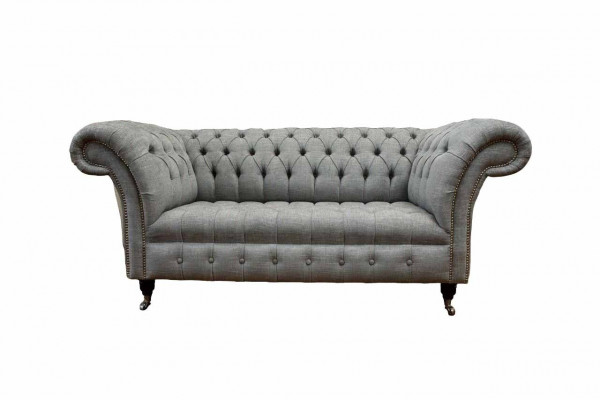 Kanapa Dwuosobowa Chesterfield Podkładka Sofa Włókienniczy Kanapy Materiał Luksus