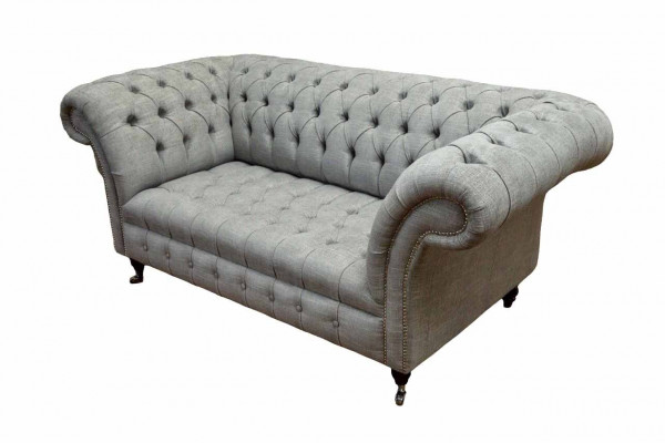Kanapa Dwuosobowa Chesterfield Podkładka Sofa Włókienniczy Kanapy Materiał Luksus