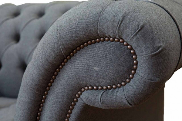 Angielski Chesterfield Biurowe Meble Sofa Kanapa 2 Siedziba Włókienniczy