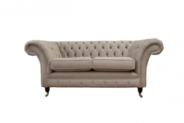 Chesterfield Włókienniczy Podkładka Sofa Design Luxury Couch Material Sofy 2 miejsce do siedzenia