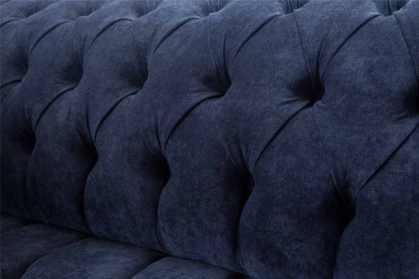 Chesterfield Design Sofa Couch 2 miejsce do siedzenia Podkładka Blue Sofas Couches Nowość