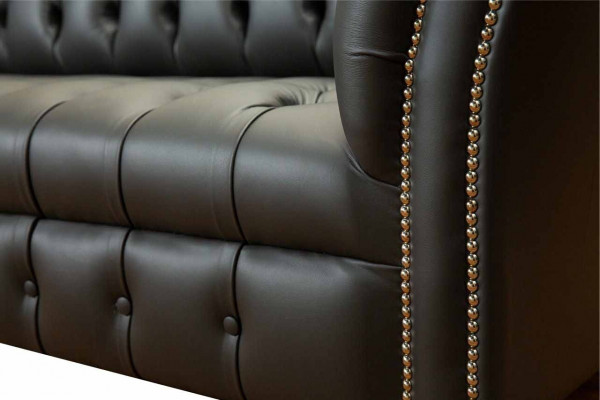 Skórzana Sofa Chesterfield Podkładka 2 miejsce do siedzenia Designerskie Sofy Kanapy