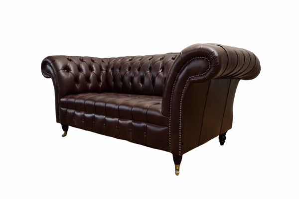 Sofa Kanapa Chesterfield Podkładka Sofy 2 miejsce do siedzenia Skóra Włókienniczy Lounge Nowe