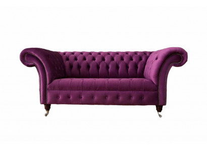 Angielski Chesterfield Biuro Meble Sofa Kanapa 2 Siedziba Violet