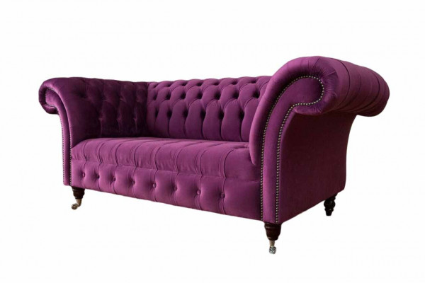 Angielski Chesterfield Biuro Meble Sofa Kanapa 2 Siedziba Violet